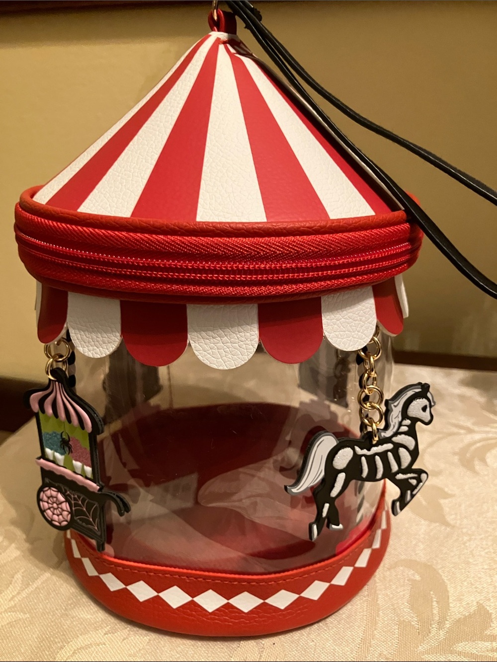 🖤Bath & Body Works carousel Halloween bag Summerween circus see-through bag NWT